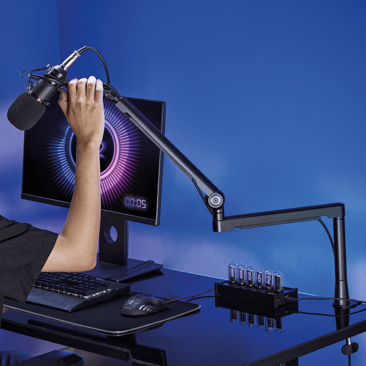 ROLINE Professioneller Studio-Mikrofonarm aus Aluminium