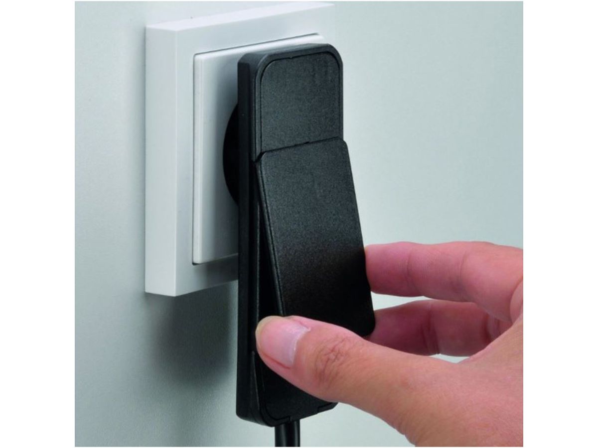 BACHMANN SMART PLUG Schutzkontakt Montagestecker, schwarz