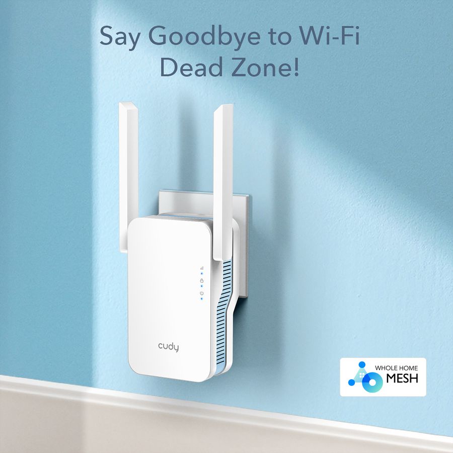 CUDY RE1200 AC1200 Wi-Fi Mesh Repeater