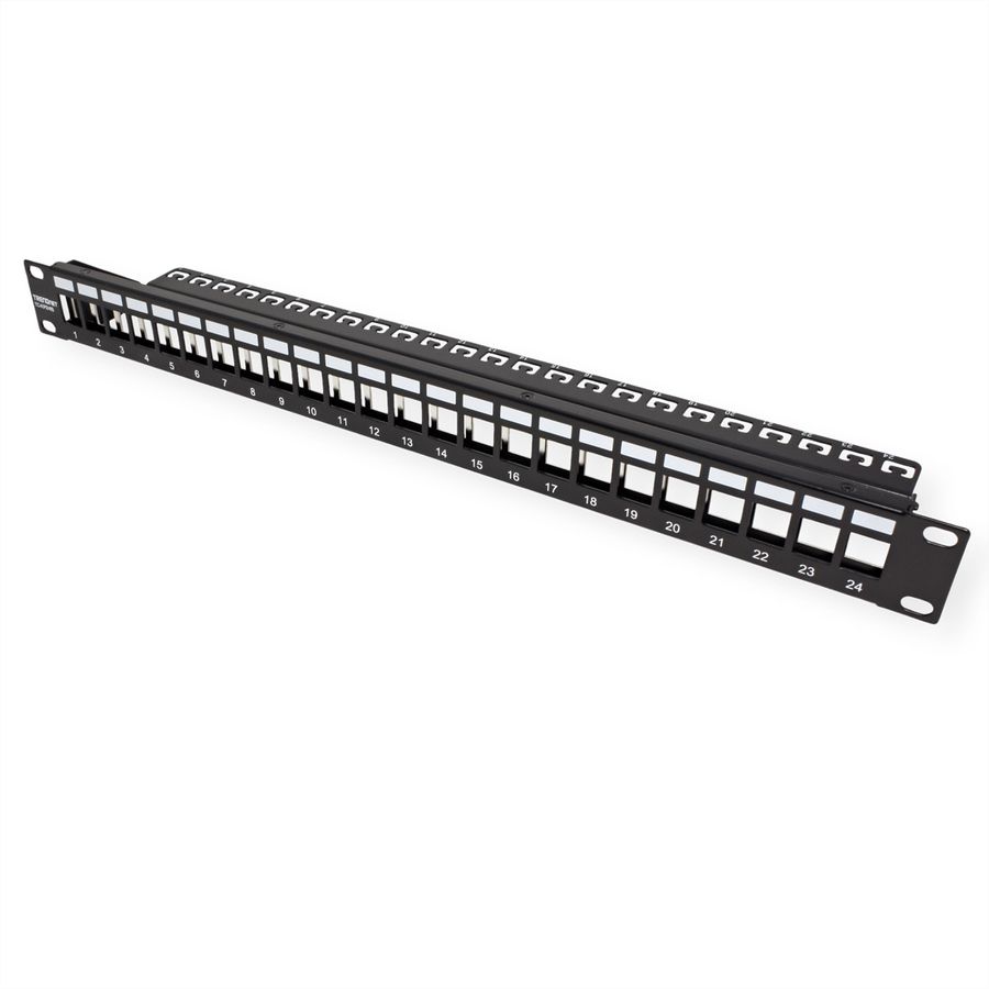 TRENDnet TC-KP24S Patch Panel, 24-Port Blank Keystone Shielded  1U