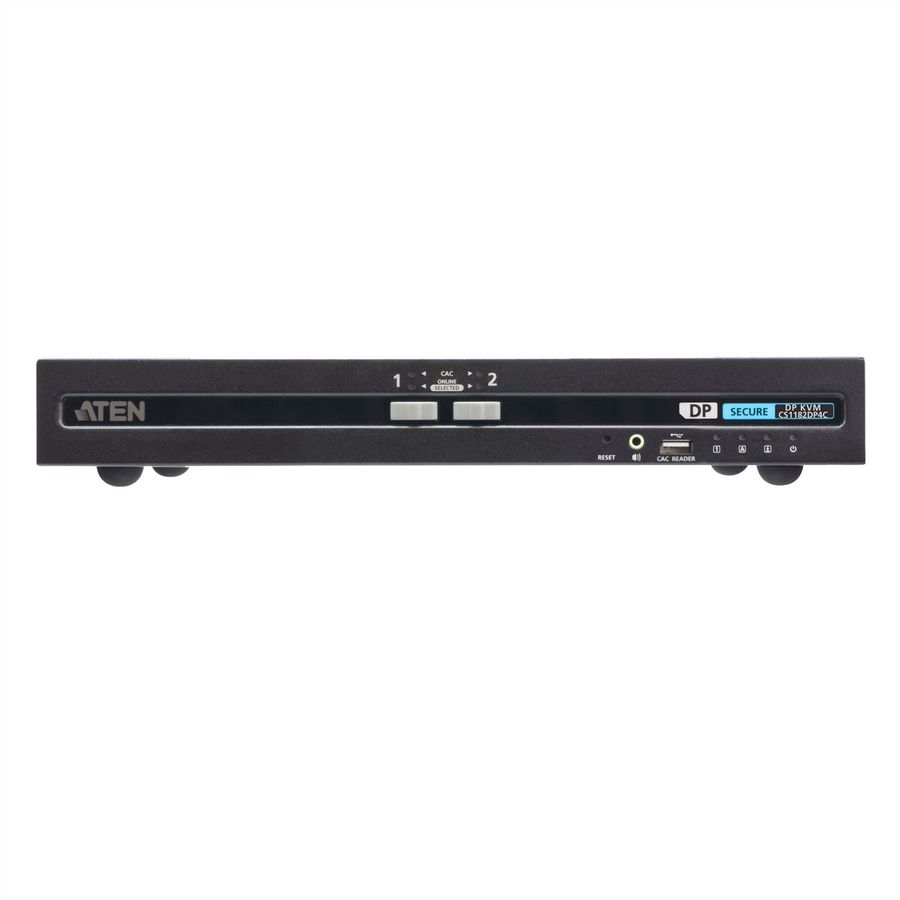 ATEN CS1182DP4C 2-Port USB DisplayPort Secure KVM Switch mit CAC