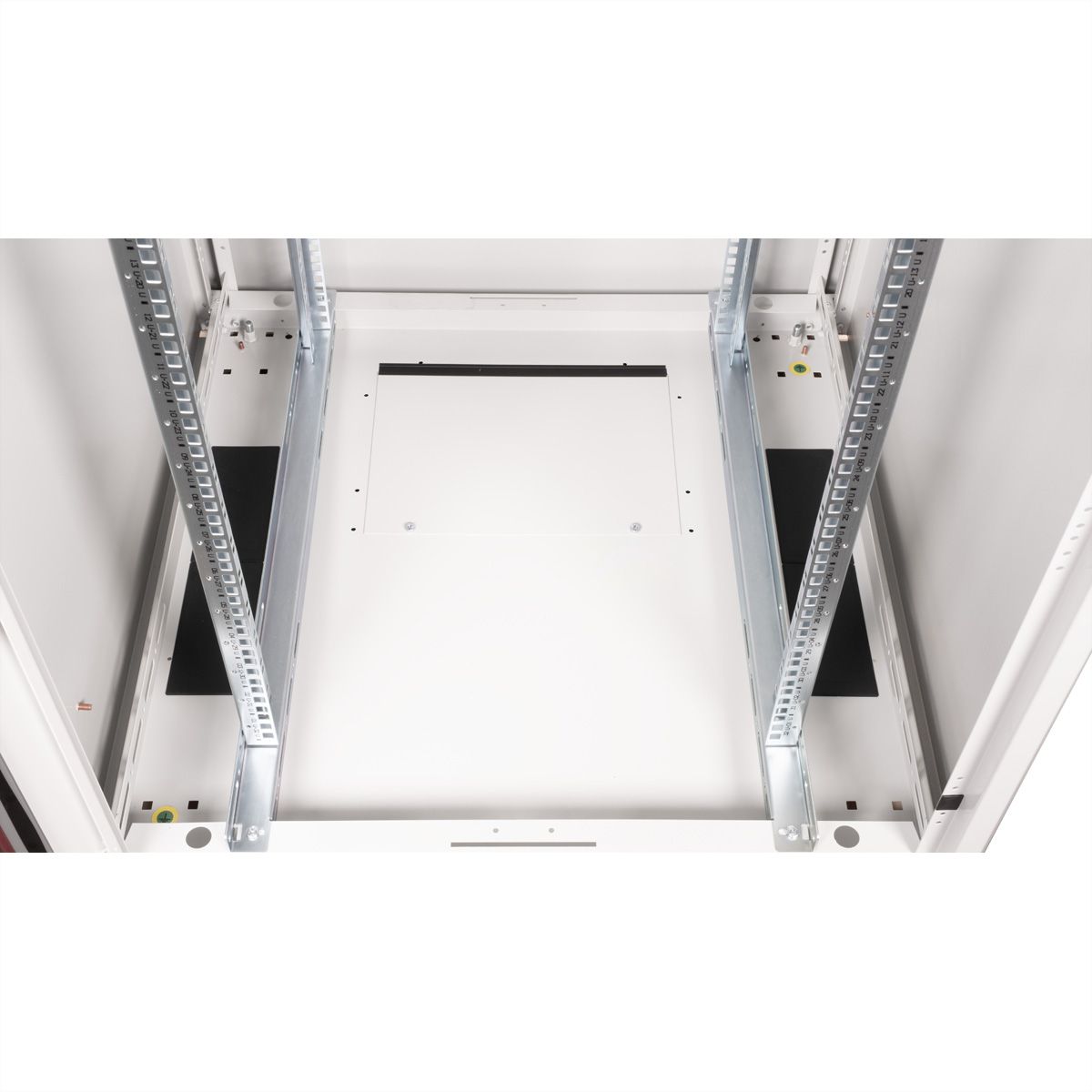 ROLINE 19-Zoll Netzwerkschrank Basic 32 HE, 800x800 BxT Glastür grau