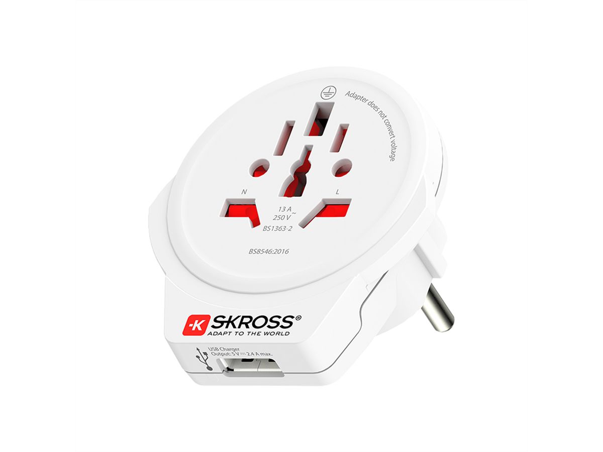Skross World to CH+IT+BRA USB