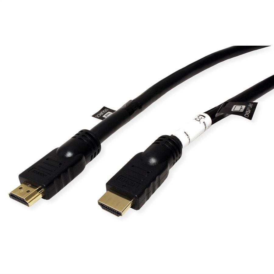 ROLINE UHD HDMI 4K Kabel, mit Repeater, 15 m