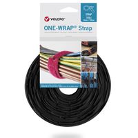 VELCRO® One Wrap® Strap 20mm x 230mm, 100 Stück, flammhemmend, schwarz