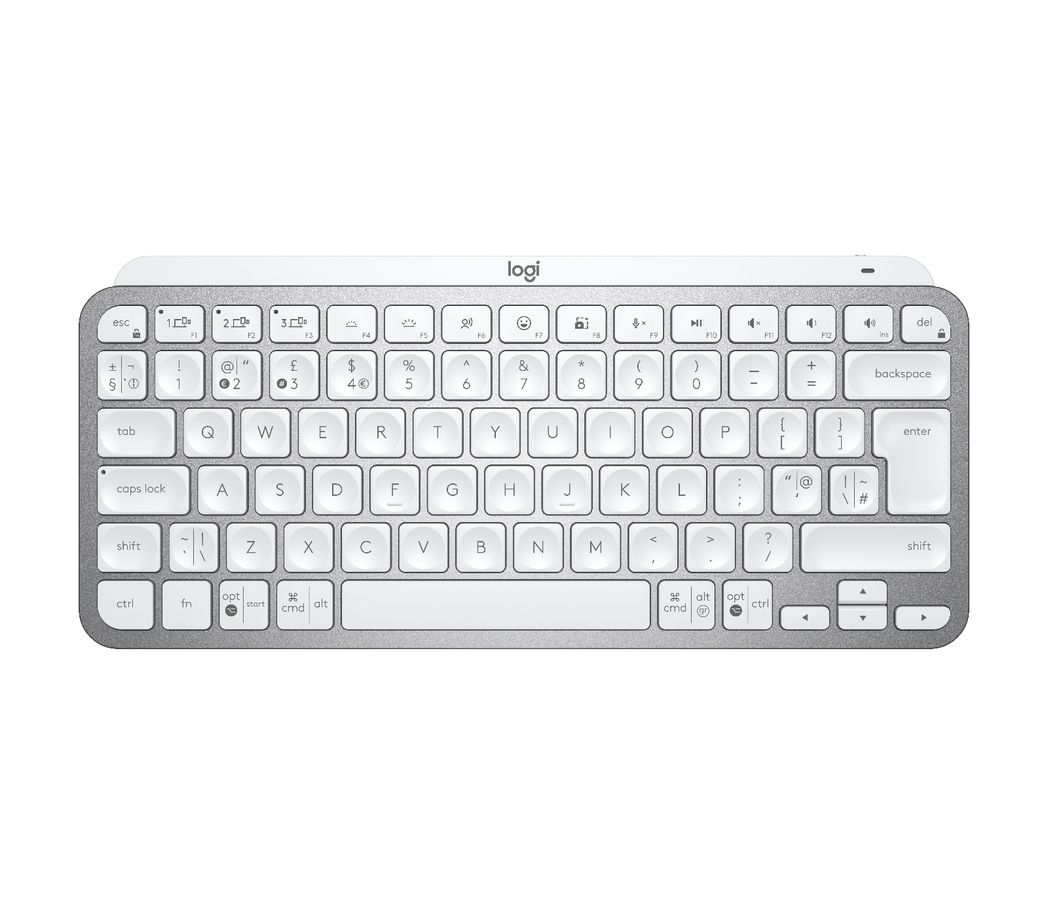 Logitech MX Keys Mini Tastatur Universal RF Wireless + Bluetooth QWERTY Englisch Grau