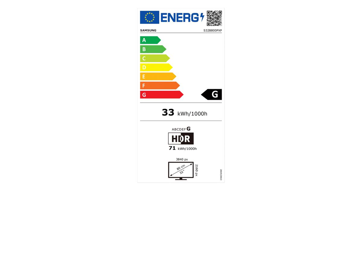 Samsung S80PB LED display 81,3 cm (32") 3840 x 2160 Pixel 4K Ultra HD Schwarz