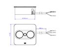 BACHMANN TWIST2 2xCEE7/3 2,0m AEH RAL9005 30GE eckig