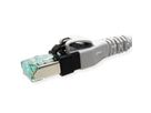 EasyLan DualBoot PushPull IP20 Patchkabel, Kat.6A (Class EA), S/FTP, grau, 7,5 m