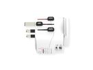 Skross PRO Light USB A/C 45PD World Reiseadapter, Weltweit