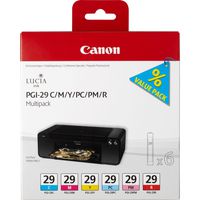 Canon PGI-29 C/M/Y/PC/PM/R Multipack mit 6 Tinten
