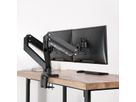 ROLINE LCD-Doppelarm, Tischmontage, Gasfeder, je 5 Gelenke, , bis 2x 15 kg, bis 35"