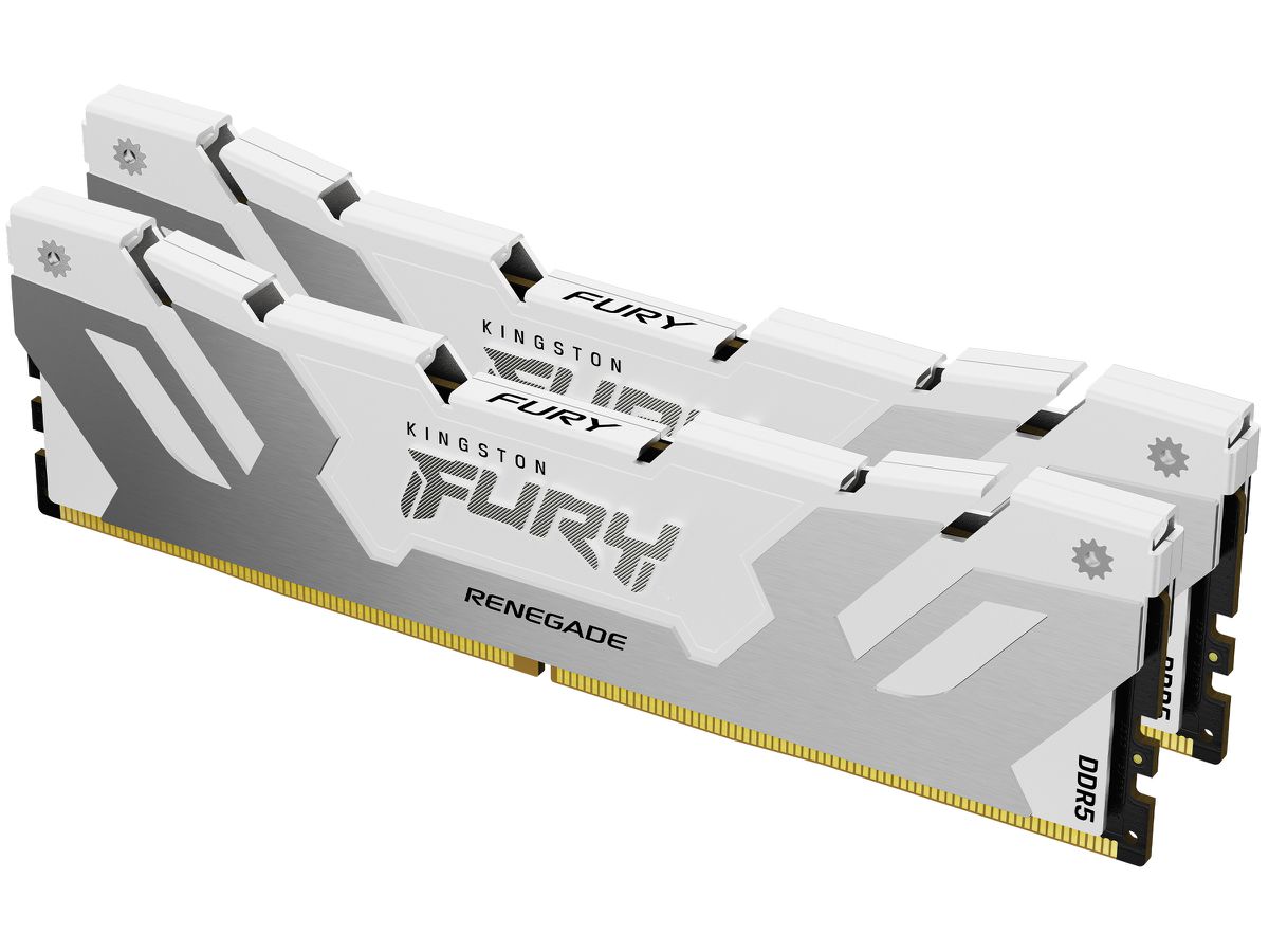 Kingston Technology FURY 32GB 7200MT/s DDR5 CL38 DIMM (2er-Kit) Renegade Weiß XMP