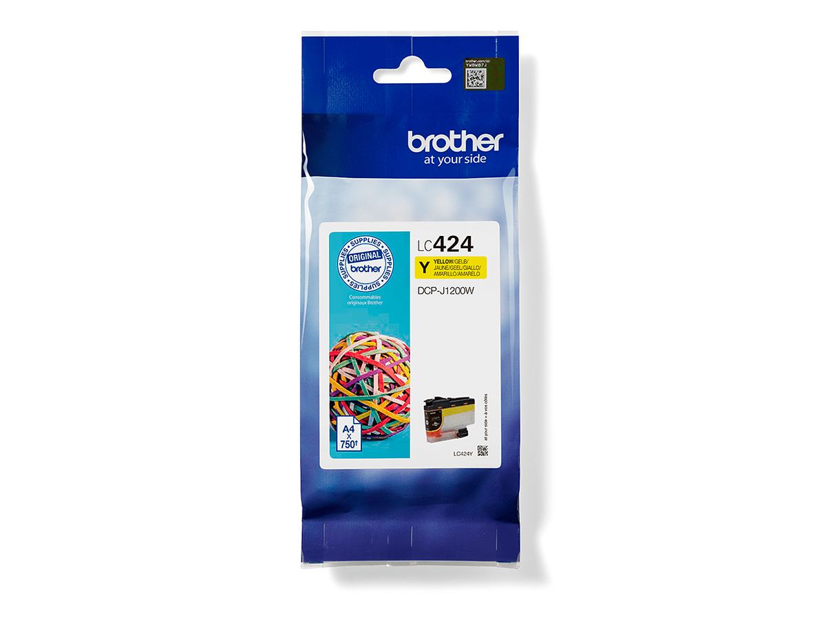 Brother LC424Y Druckerpatrone 1 Stück(e) Original Gelb