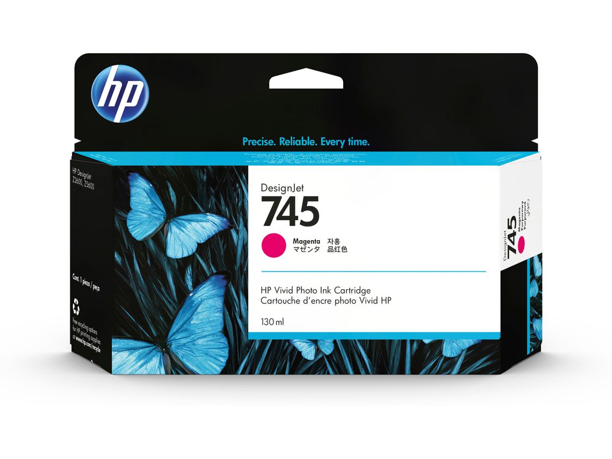 HP 745 DesignJet Druckerpatrone Magenta, 130 ml