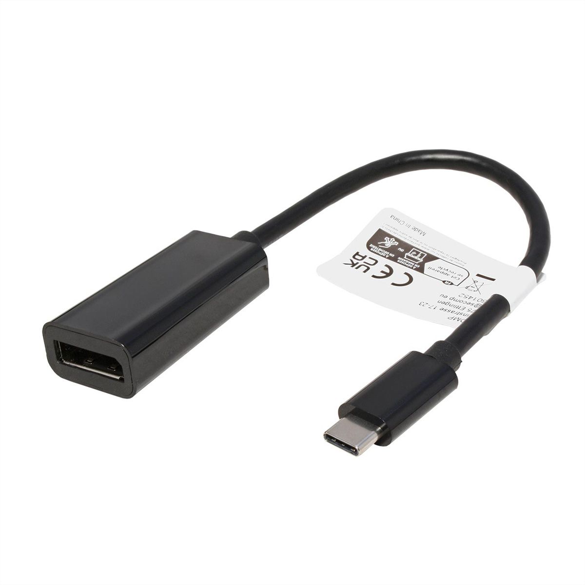 ROLINE Display Adapter USB Typ C - DP, ST/BU, 8K60