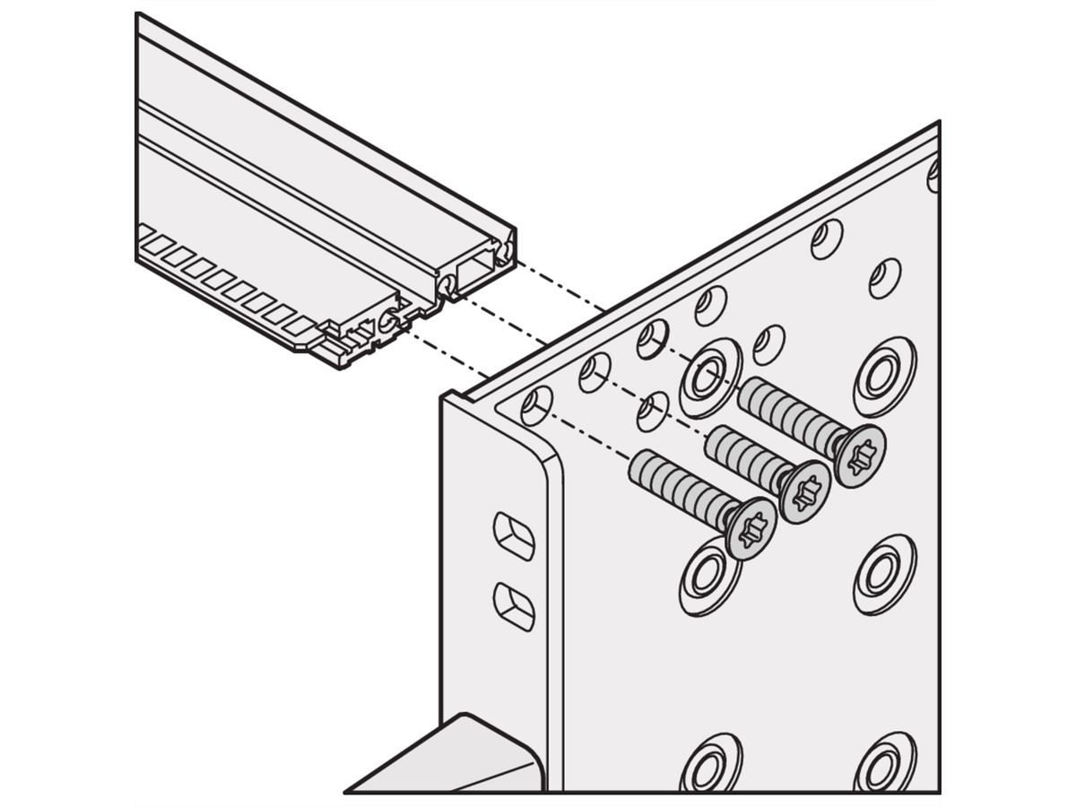 SCHROFF SEITENWD.R 6HE 275T (2ST)