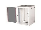 ROLINE 19-Zoll Wandgehäuse Pro 16 HE, 600x600 BxT zweiteilig schwenkbar grau