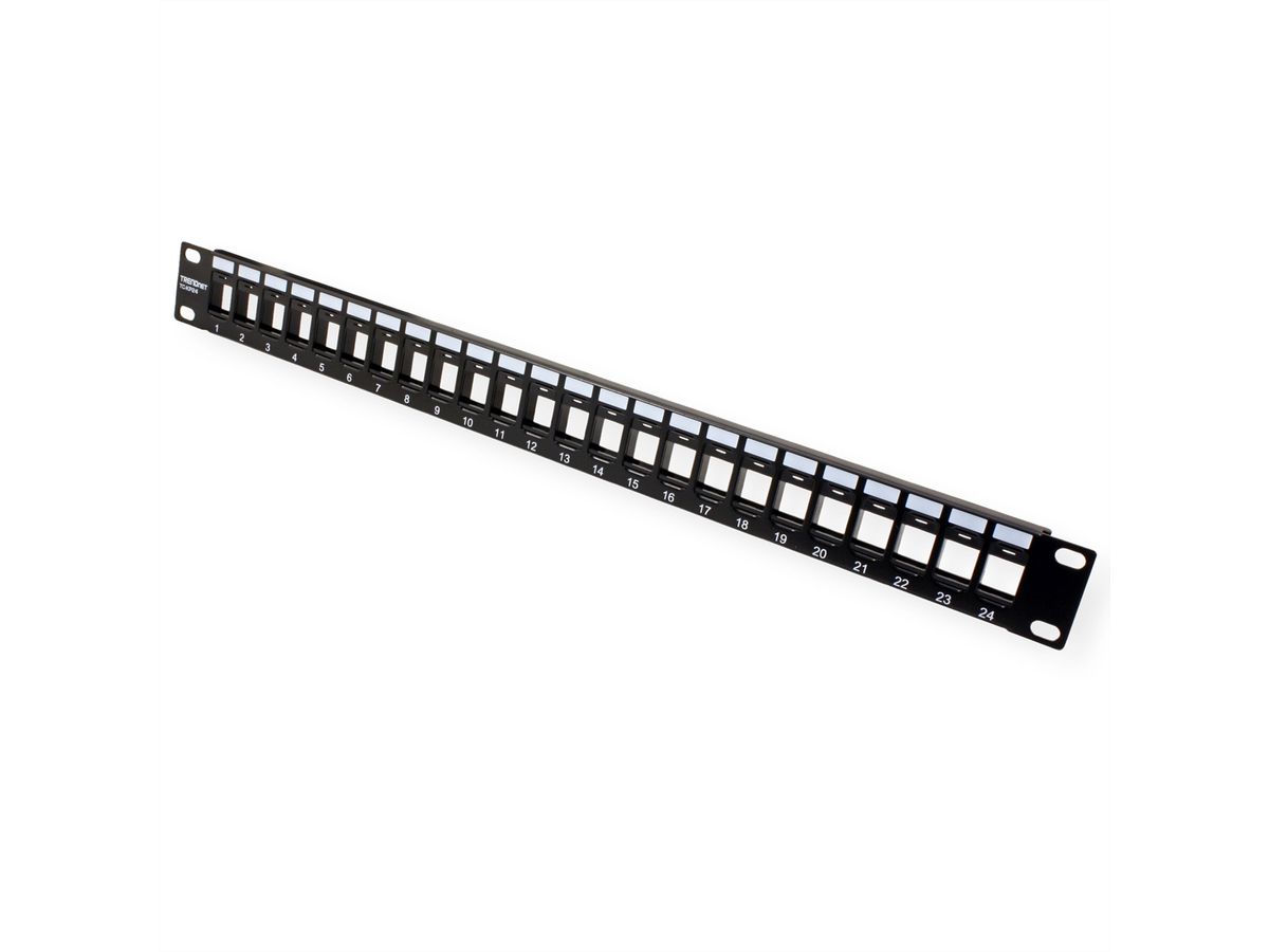 TRENDnet TC-KP24 Patch Panel, 24-Port Blank Keystone 1U