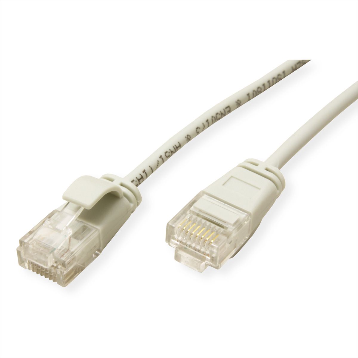 ROLINE UTP DataCenter Patchkabel Cat.6A (Class EA), LSOH, slim, grau, 2 m