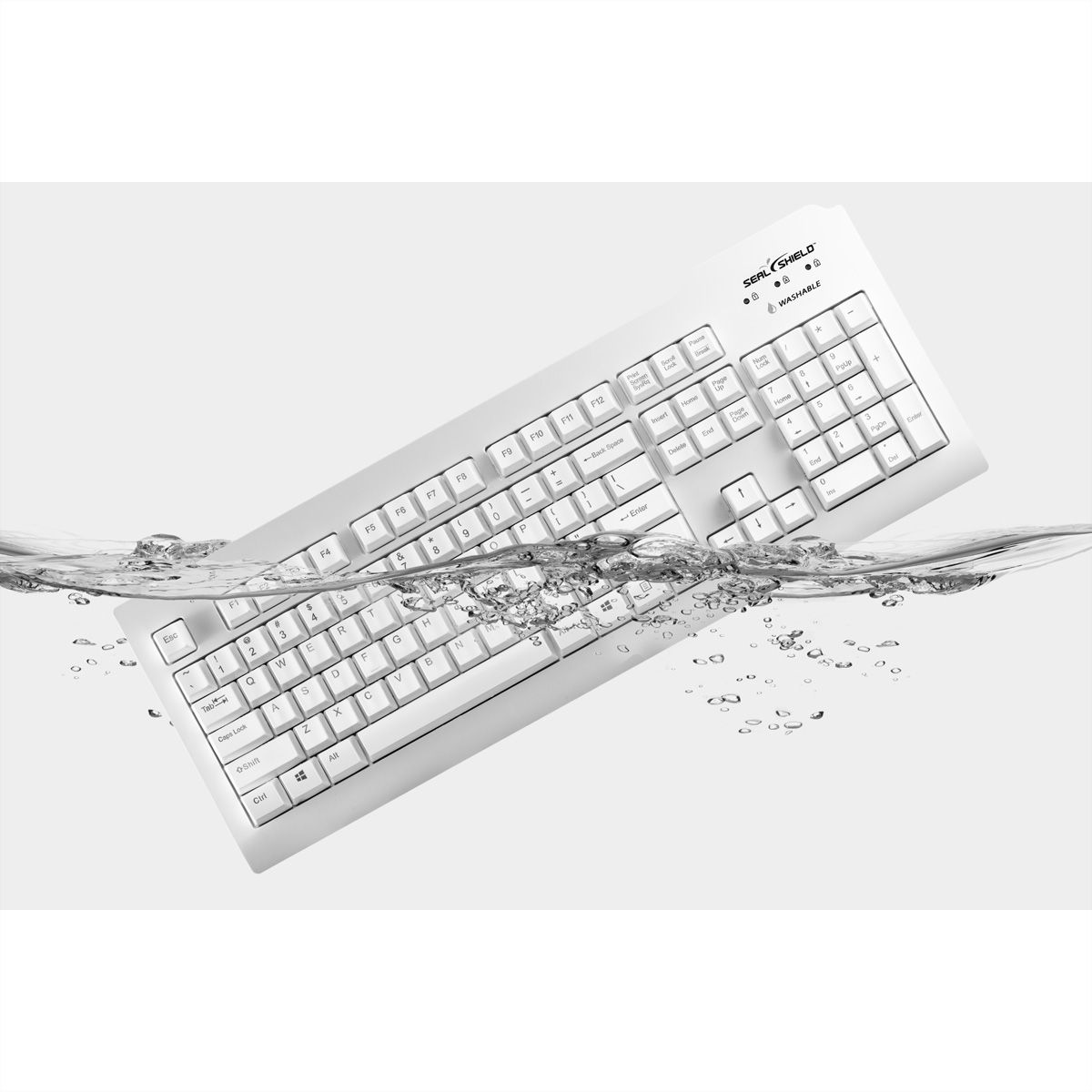 SEAL SHIELD Silver Seal Tastatur USB white SSWKSV208DE