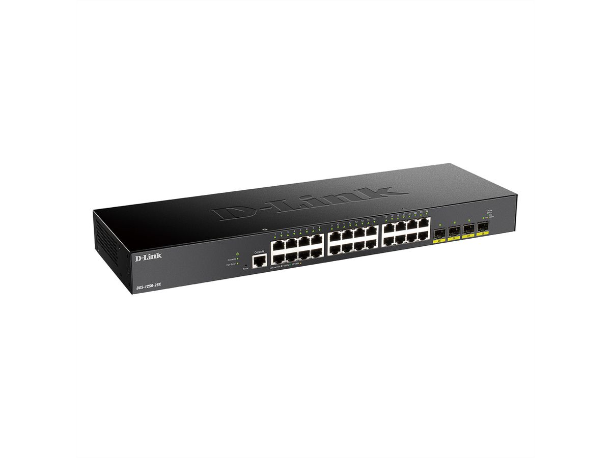 D-Link DGS-1250-28X Gigabit Switch 28-Port Smart Managed 4x 10G