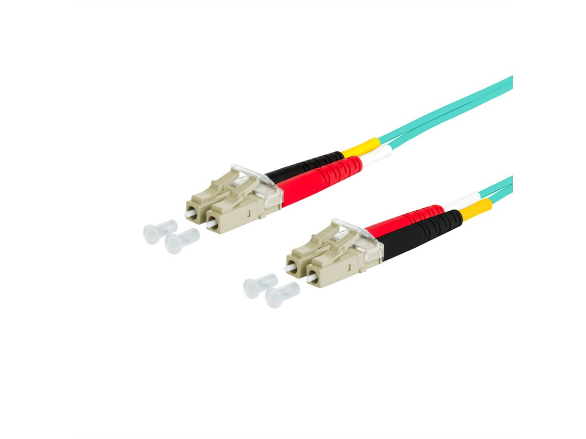METZ CONNECT OpDAT Patchkabel, LC-D/LC-D OM3, 1 m