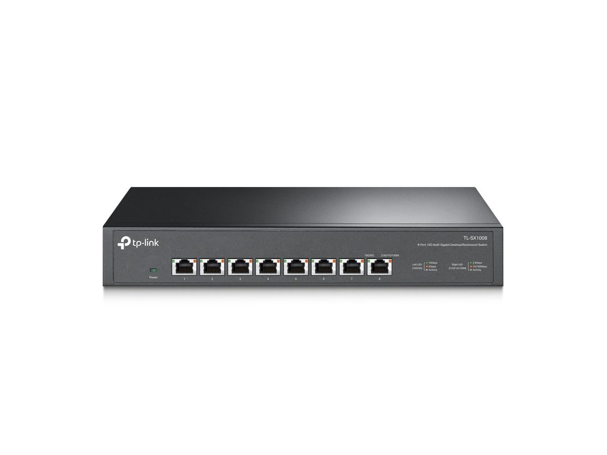 TP-Link TL-SX1008 Netzwerk-Switch Unmanaged 10G Ethernet (100/1000/10000) 1U Schwarz