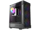 ANTEC VX-320 ARGB ATX, Micro-ATX, ITX Mid Tower Gaming PC Gehäuse, schwarz