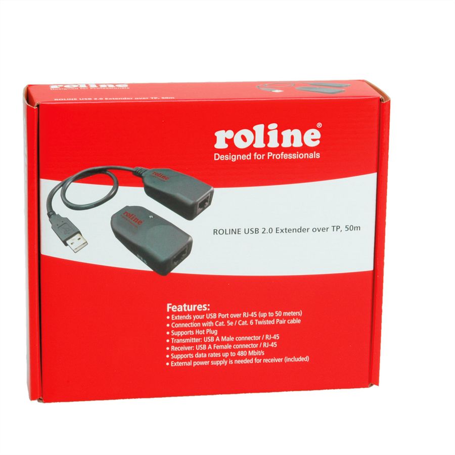 ROLINE USB 2.0 Verlängerung über RJ45, max. 50m