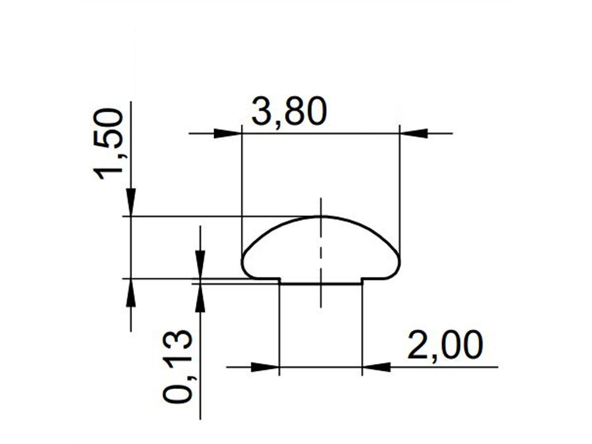 SCHROFF EMV-Dichtung (Textil) - EMC PROFILDICHTUNG 5HE 10STK