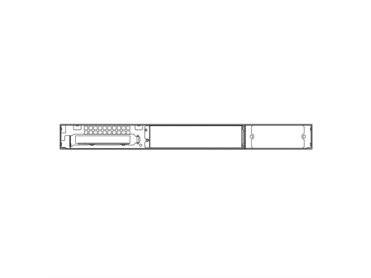 19" Servergehäuse, 1HE, schwarz
