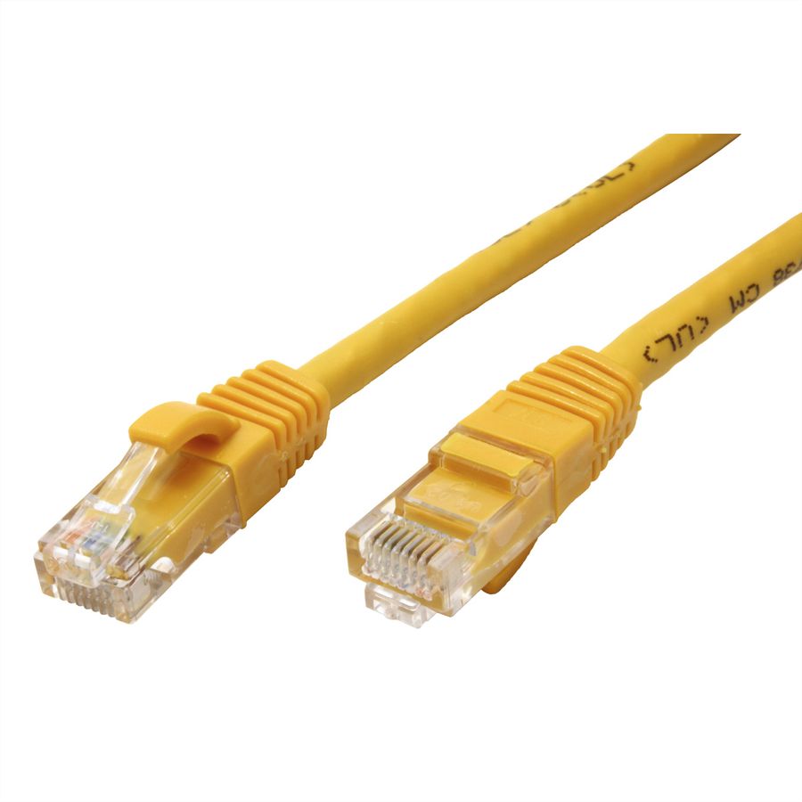 VALUE Patchkabel Cat.6A (Class EA) UTP, gelb, 0,3 m