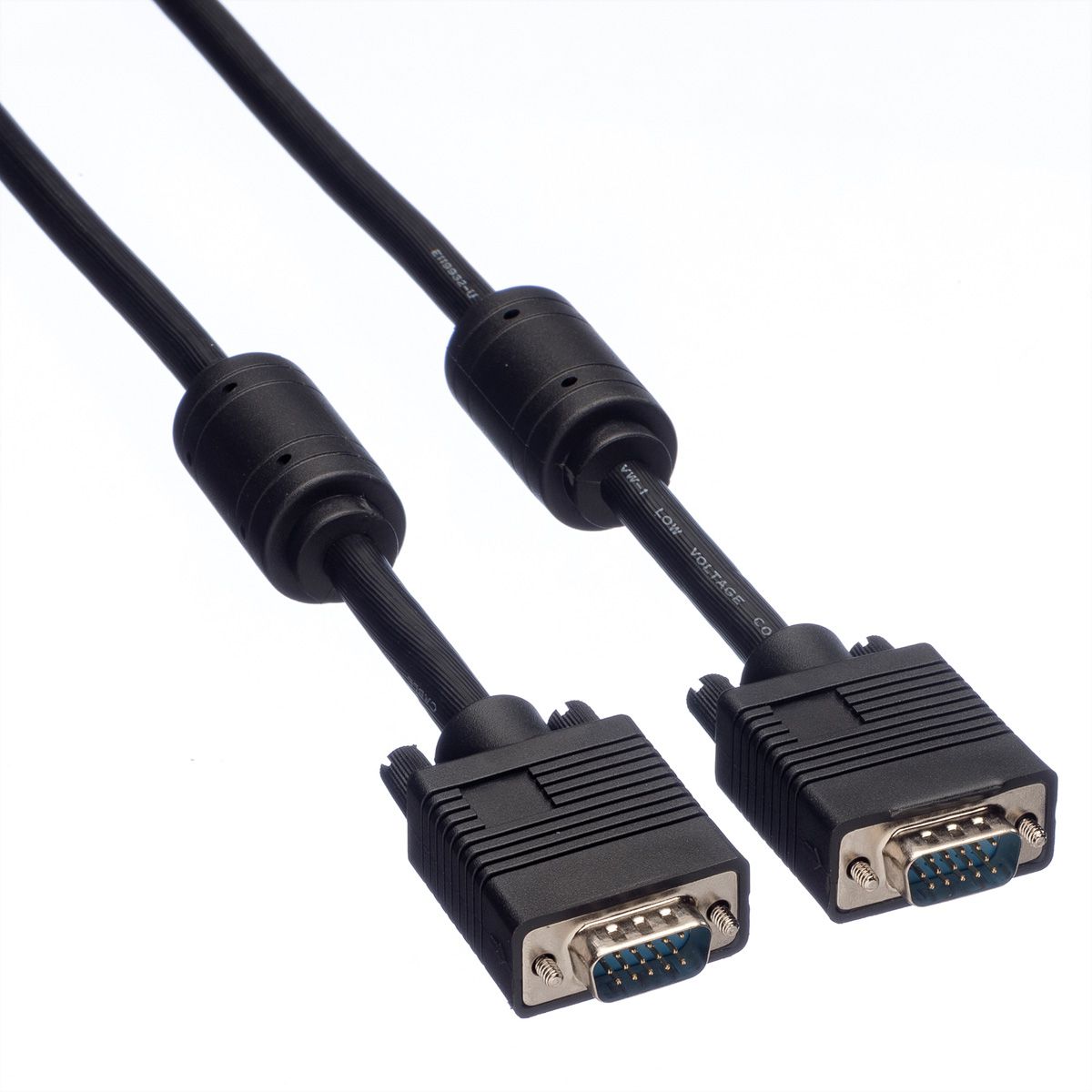 ROLINE SVGA Monitor-Kabel mit Ferritkern+DDC, HD15 ST-ST, 3 m