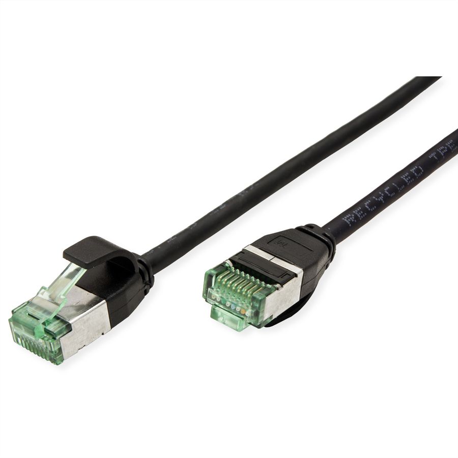 ROLINE RM U/FTP DataCenter Patchkabel Cat.6A (Class EA), slim, schwarz, 5 m