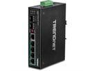 TRENDnet TI-PG62 6-Port Gigabit Switch PoE+ DIN-Rail Industrial