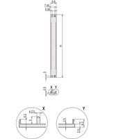 SCHROFF Frontplatten, U-Profil, schirmbar - TEILFRONTPLATTE 3HE 2TE