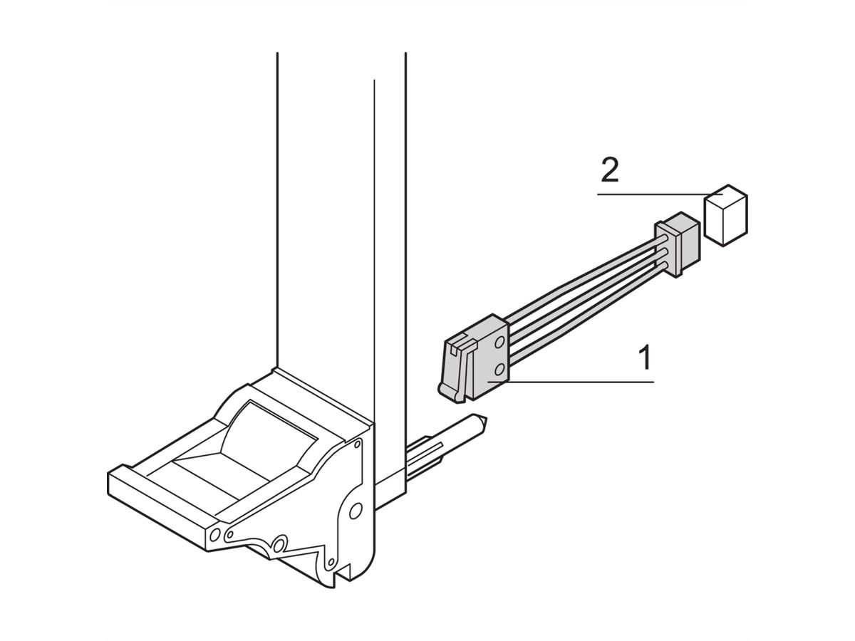 SCHROFF Mikroschalter für Griffe, CompactPCI-/VME64x- Anwendung - MIKROSCHALTER M.KABEL 10STK
