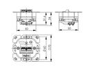 TELEGÄRTNER Dose AMJ45 ohne Zentralplatte, 2x RJ-45 Kat.6A (Class EA)