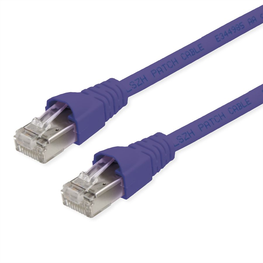 TELEGÄRTNER Patchkabel S/FTP, Cat.6A, LSOH, lila, 2 m