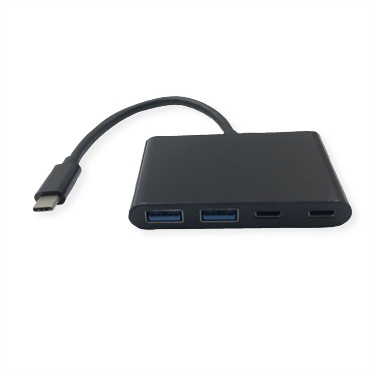 VALUE USB 3.2 Gen 2 Hub, 4fach (2x A+ 2x C), Typ C Anschlusskabel