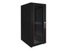 ROLINE 19-Zoll Netzwerkschrank Basic 32 HE, 600x600 BxT Glastür schwarz