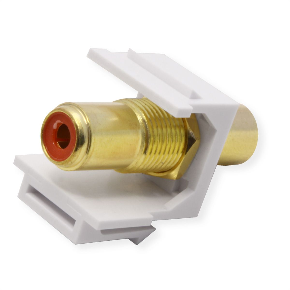 VALUE RCA-Keystone-Kupplung, Kunststoff, rot