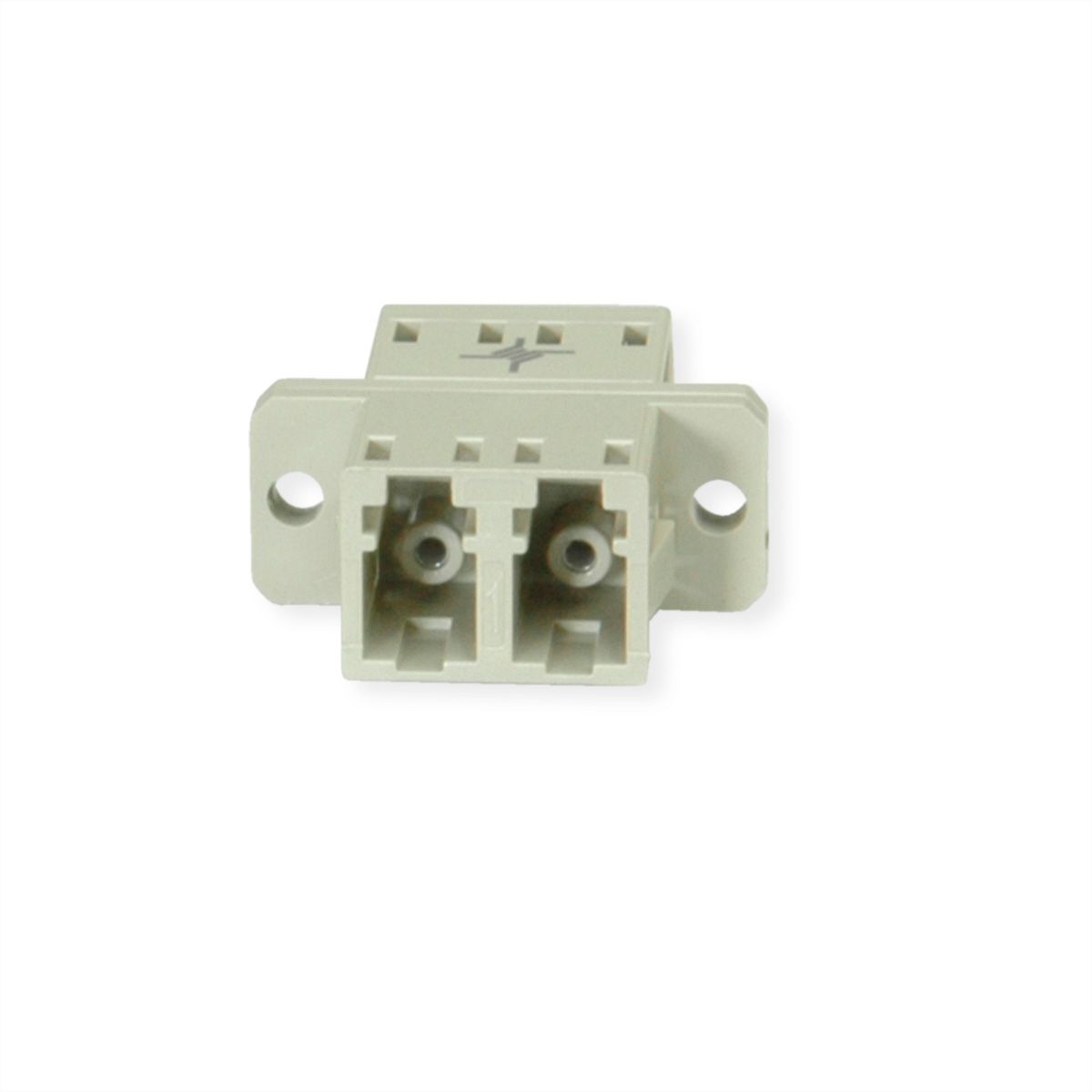 TELEGÄRTNER LC Duplex Kupplung, MM, Keramikhülse, Kunststoffgehäuse, beige, Z77
