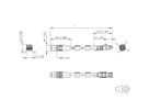 METZ CONNECT Verbindungsleitung M12 ST-RJ45 ST, 4-polig D-kodiert RJ45, 1 m