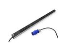 BACHMANN IT PDU ALU 1HE 24x C13 3x C19 Stecker CEE L+N+PE 16A blau