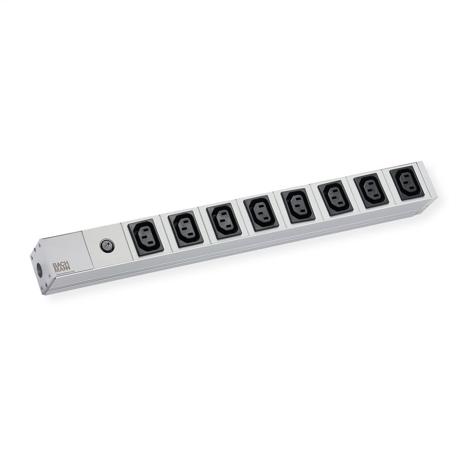 BACHMANN 19" Steckdosenleiste, 8x C13 Buchse, 1xC14 Stecker