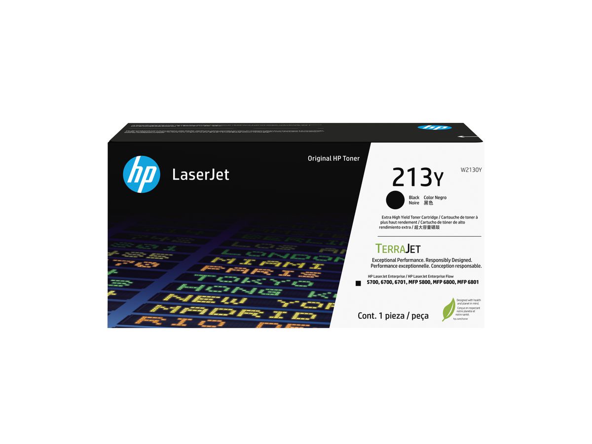 HP 213Y Schwarz Original LaserJet-Tonerkartusche mit sehr hoher Reichweite