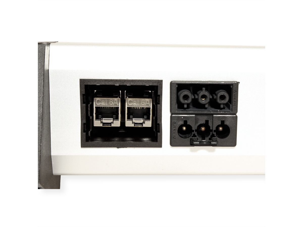 BACHMANN DESK 3x Schutzkontakt, 2x CAT6