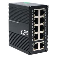 EXSYS EX-62026PoE 10-Port Industrie-Ethernet-PoE-Switch, 8x PoE + 2-Port 10/100/1000Tx